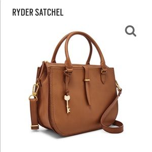 Fossil Ryder satchel in practically new condition!